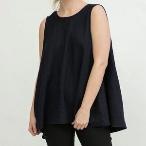 Elizabeth Suzann Harlow tunic in white cotton